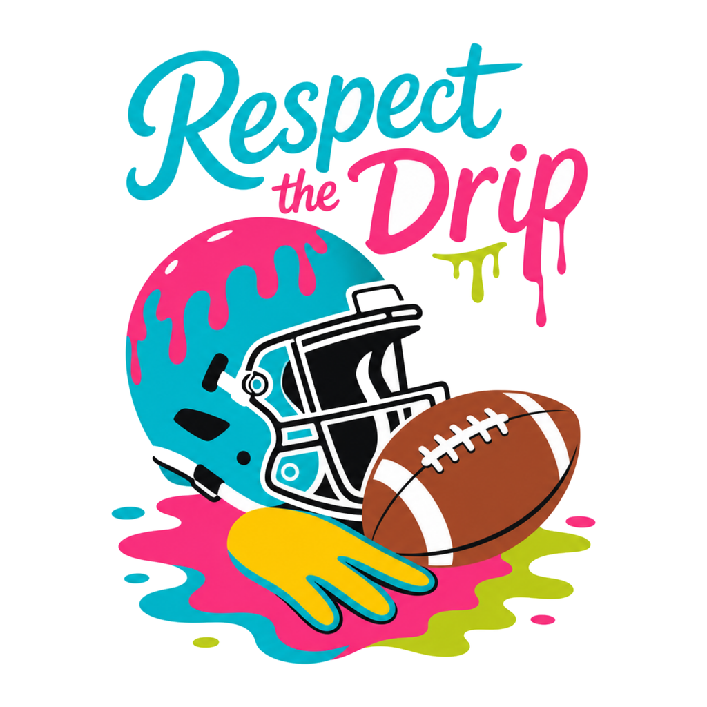 [Digital Download] Respect The Drip Tee SVG PNG EPS Cricut Silhouette Sublimation Design