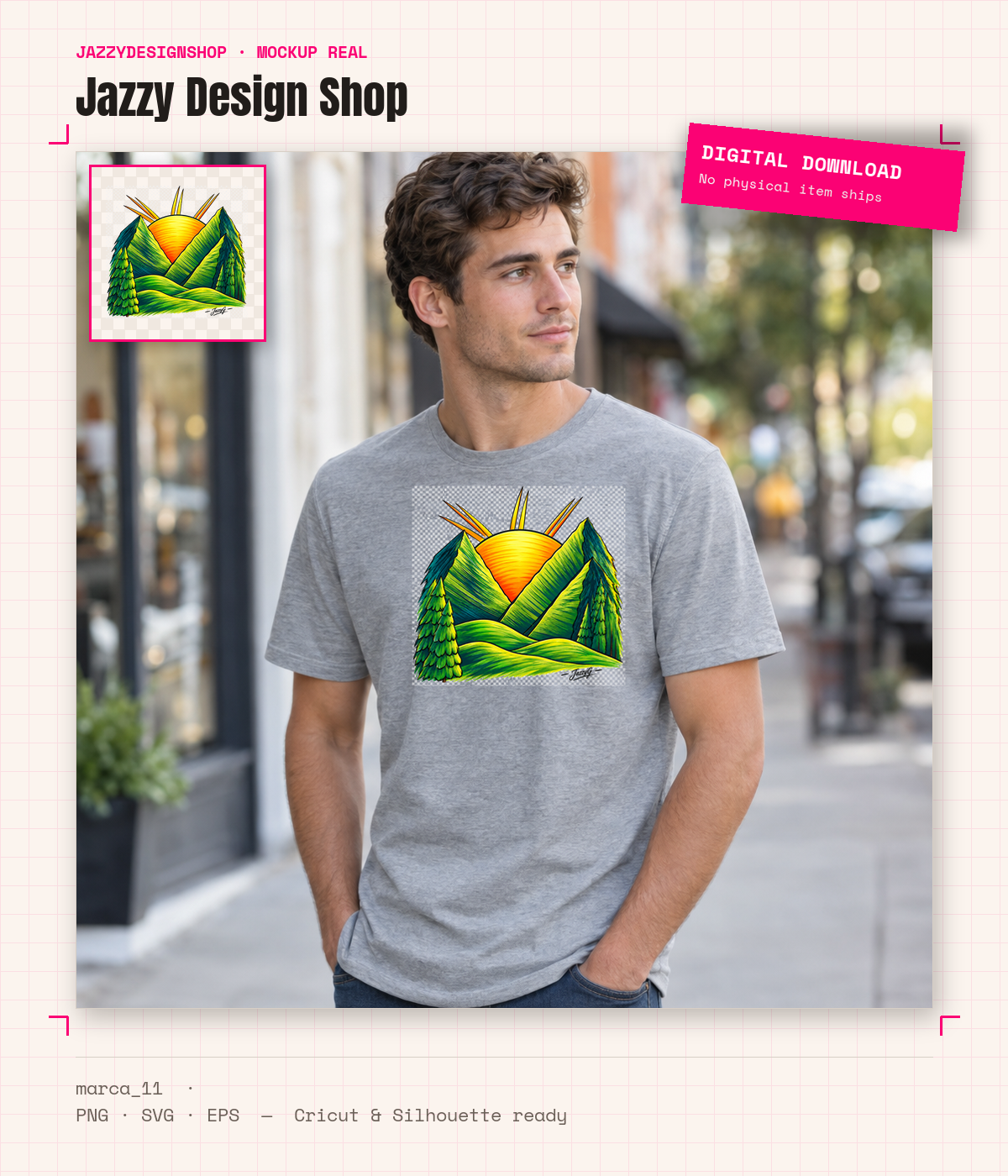 [Digital Download] Jazzy Mascot Design 11 SVG PNG EPS Cricut Silhouette Sublimation Design