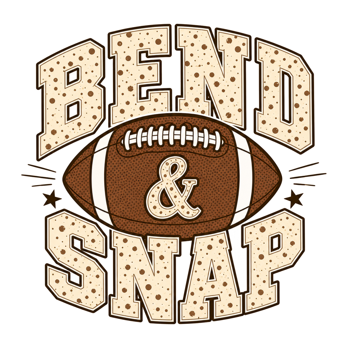 [Digital Download] Bend And Snap Football Tee SVG PNG EPS Cricut Silhouette Sublimation Design