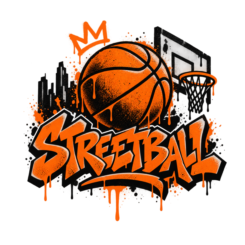 [Digital Download] Streetball Graffiti T-Shirt SVG PNG EPS Cricut Silhouette Sublimation Design