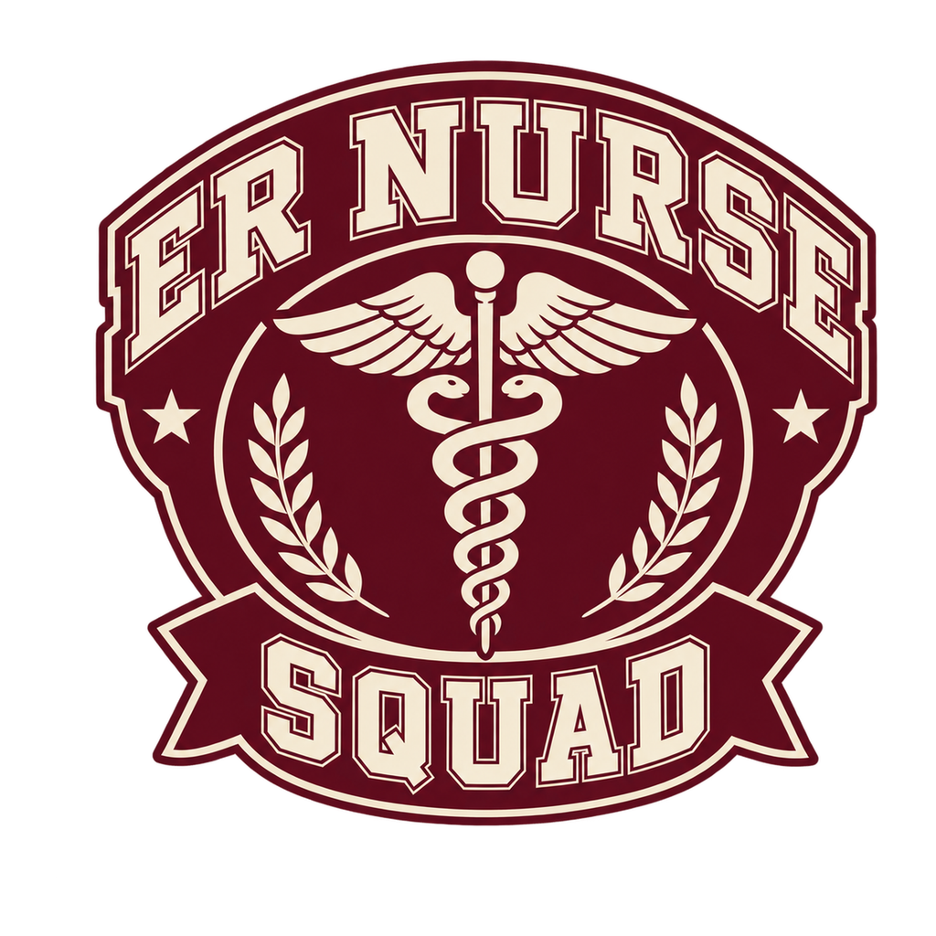 [Digital Download] ER Nurse Squad Varsity T-Shirt SVG PNG EPS Cricut Silhouette Sublimation Design