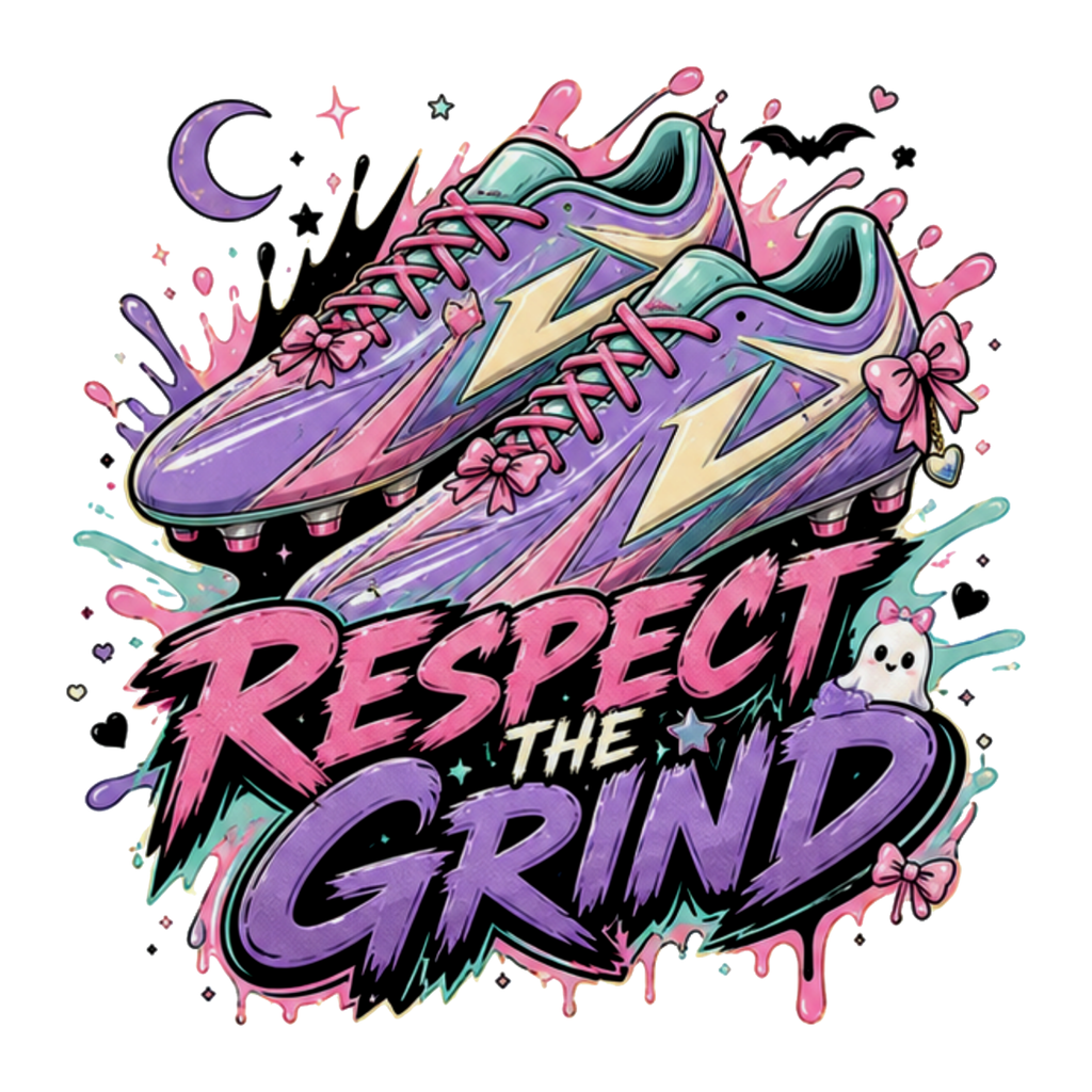 [Digital Download] Respect The Grind Cleats Tee SVG PNG EPS Cricut Silhouette Sublimation Design